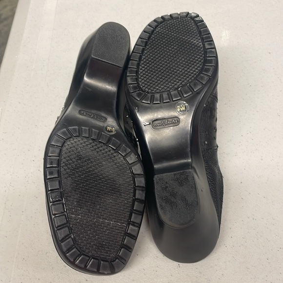 NURTURE BY LAMAZE WOMEN'S BLACK LEATHER MULES SIZE 5.5 - Picture 8 of 12